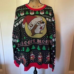 Buc-ees Black Holiday Sweatshirt - 2X